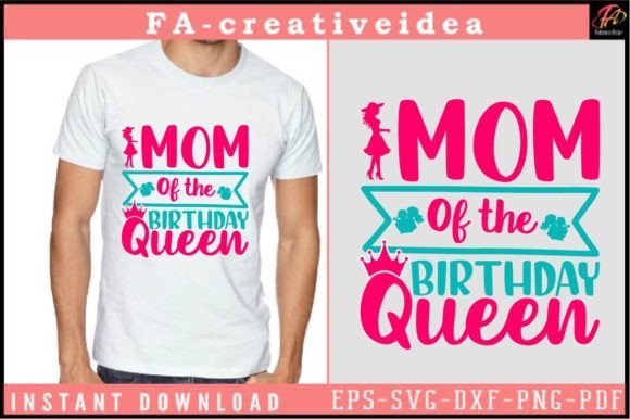 A Birthday Crown Mom Design for Embroidery Projects
