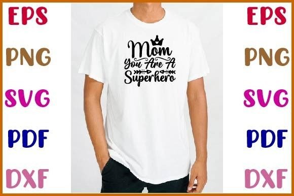 A Superhero Mom Design for Embroidered Gifts