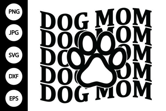 Dog Mom with Dog Paw Print SVG: An Embroidery Designer's Take
