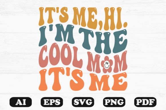 Evaluating the Cool Mom Wavy Text Embroidery Design